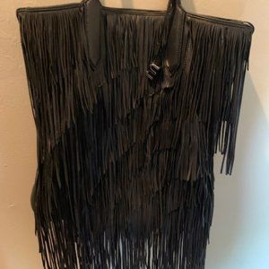 Elizabeth and James  Fringe Tote Shoulder Bag
